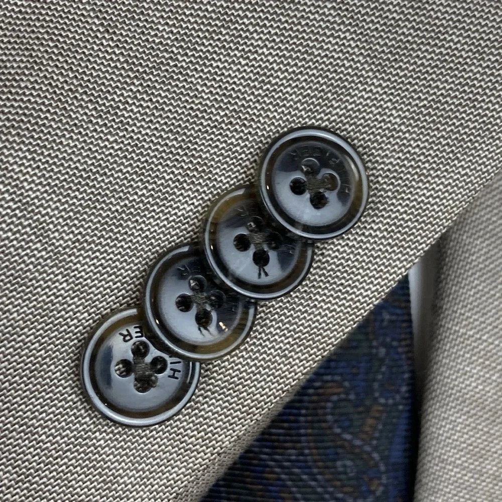 Tommy Hilfiger Men's Sport Coat Blazer Two Button Shark Skin Wool 40R E07979